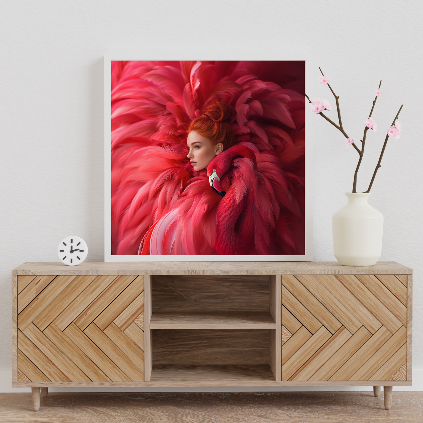 LA JOVEN DEL PLUMAJE ROJO